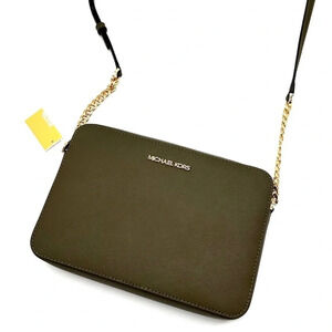 Michael Kors - Jet Set Item Crossbody Bag Olive Leather (NWT)